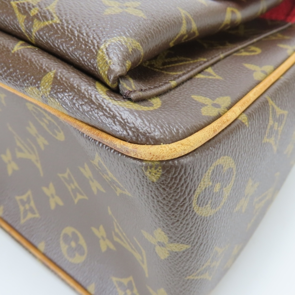 LOUIS VUITTON Authentic Brown Monogram Leather Tote Bag - Picture 9 of 16